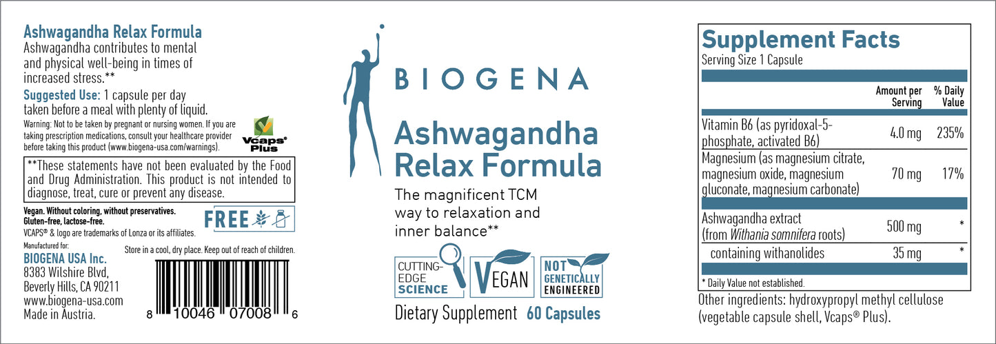 Biogena Ashwagandha Relax Formula