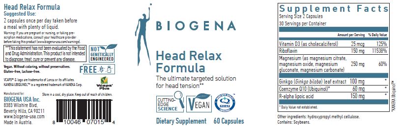 Biogena Head Relax Formula